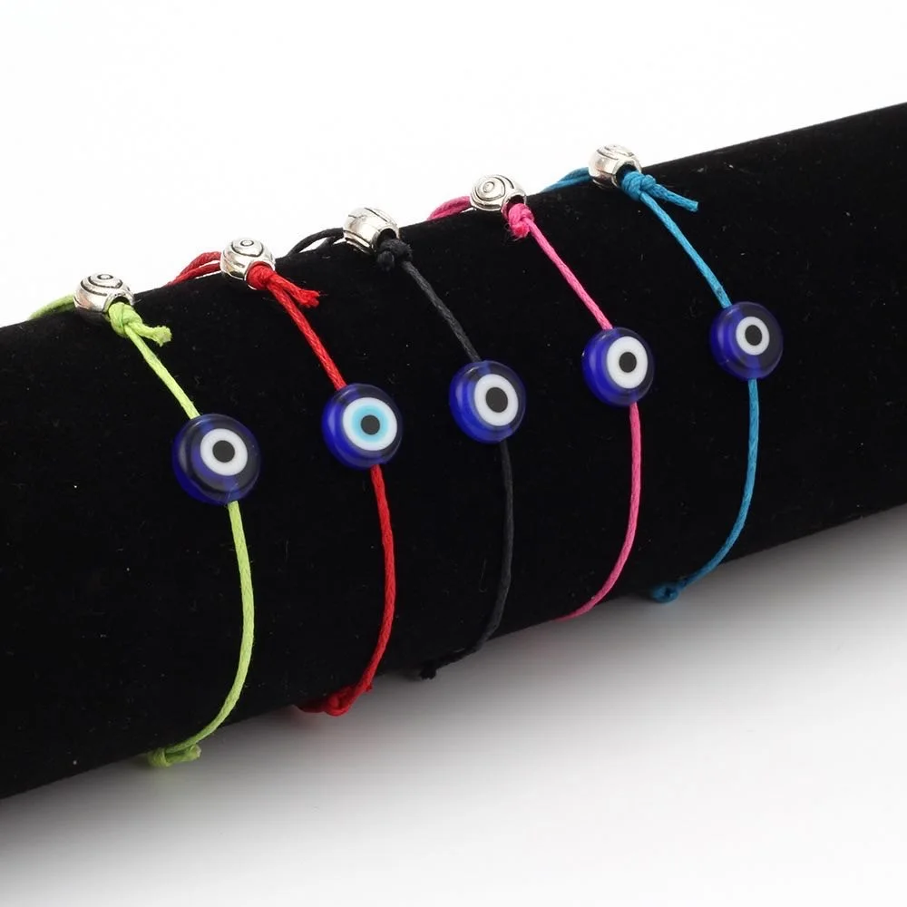 Lovers Red Rope Devil Eye Lucky Bracelet Ceramic Blue Eye Braided Bracelet