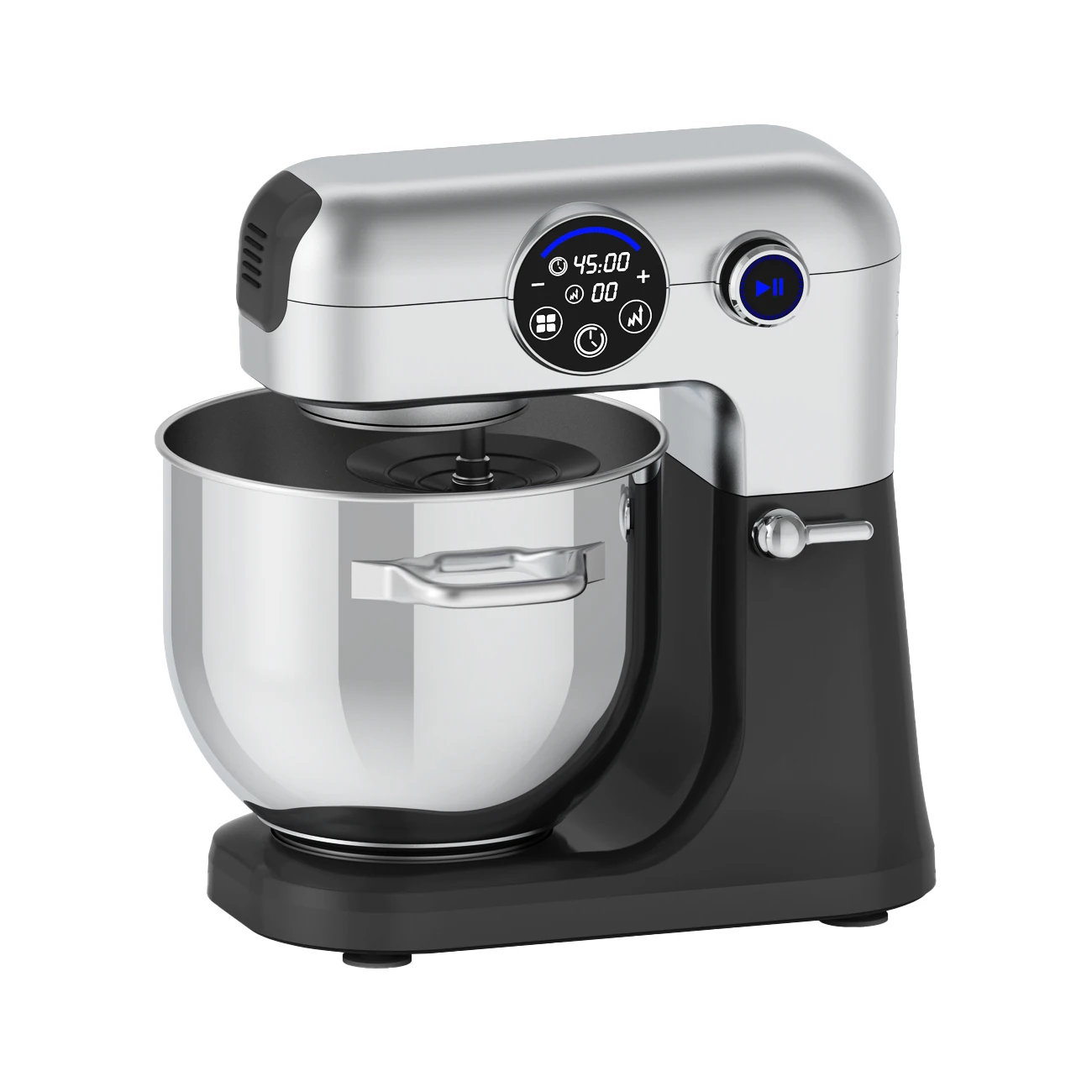 3 in 1 big digital display food mixer big capacity 8L dough kneading kitchen stand mixer