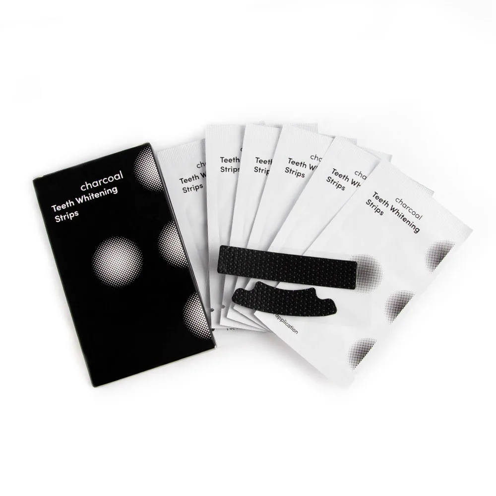 Daily Teeth Whitening Strips Custom Logo Bleaching White Strips for Sensitive Teeth Removes Stains