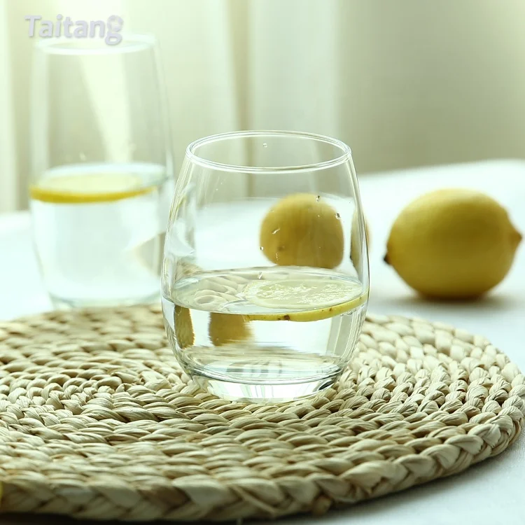 Factory Manufacturing Crystal Glassware Heavy Tall Highball Straight Water Glass Cups Glassware Drinking