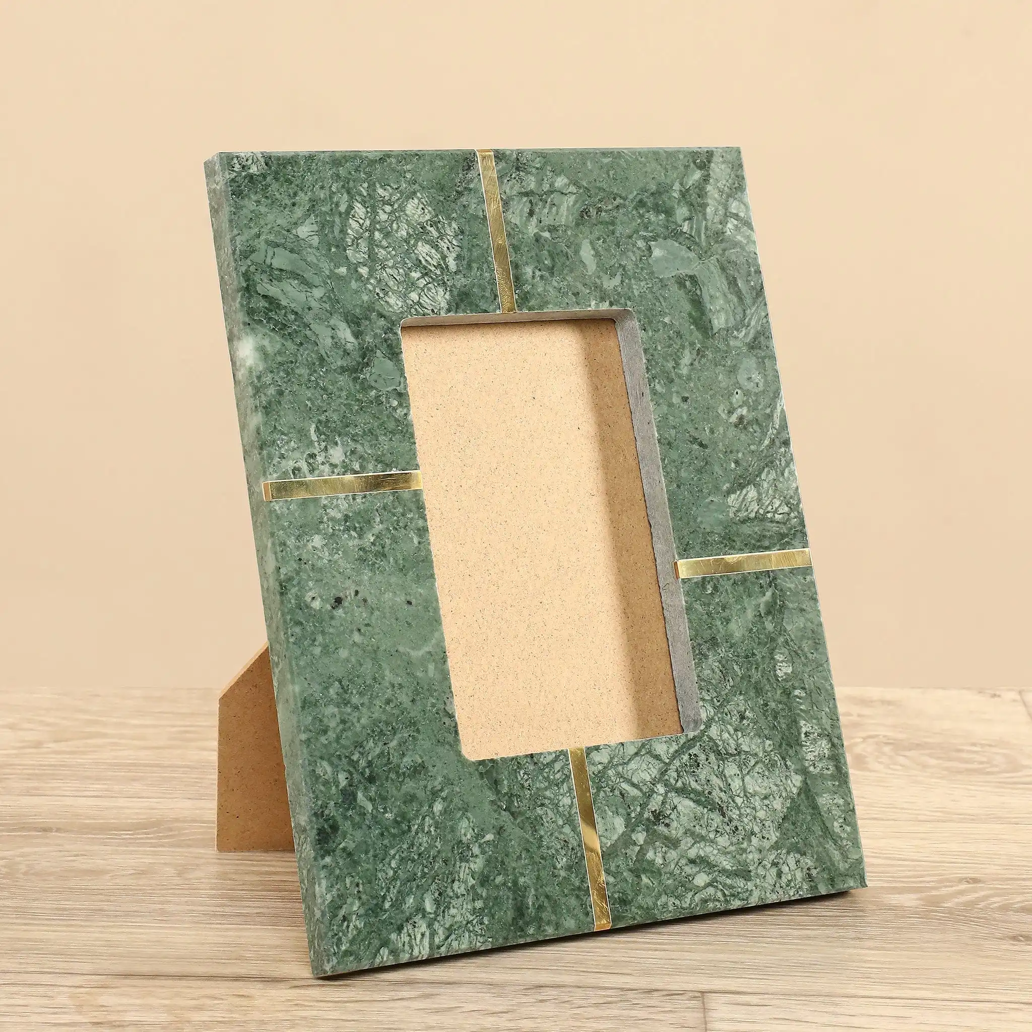 Marble Frame with Brass Family Fashion Tabletop Photo Frames for Decorations