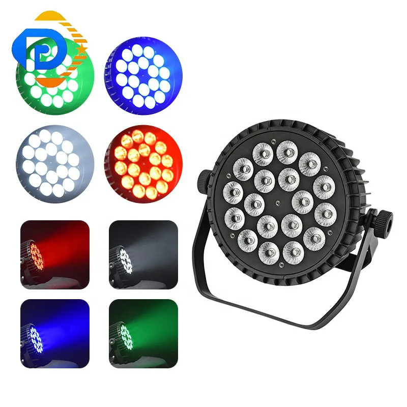Светодиодный сценический свет 18x10 Вт rgbw 4в1 par 64 светодиодное сценическое освещение в помещении dmx 512 Дешевое