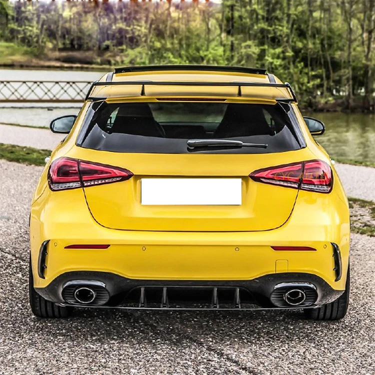 A45 AMG look style top spoiler roof spoiler rear spoiler For Mercedes Benz A Class W177 hatchback A180 A200 A260 2019 2020+