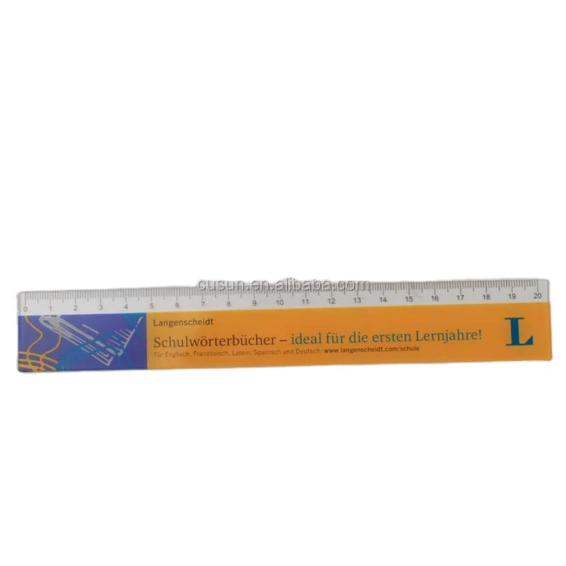 Promotion Ruler protractor rulers custom 20cm plastic scale ruler