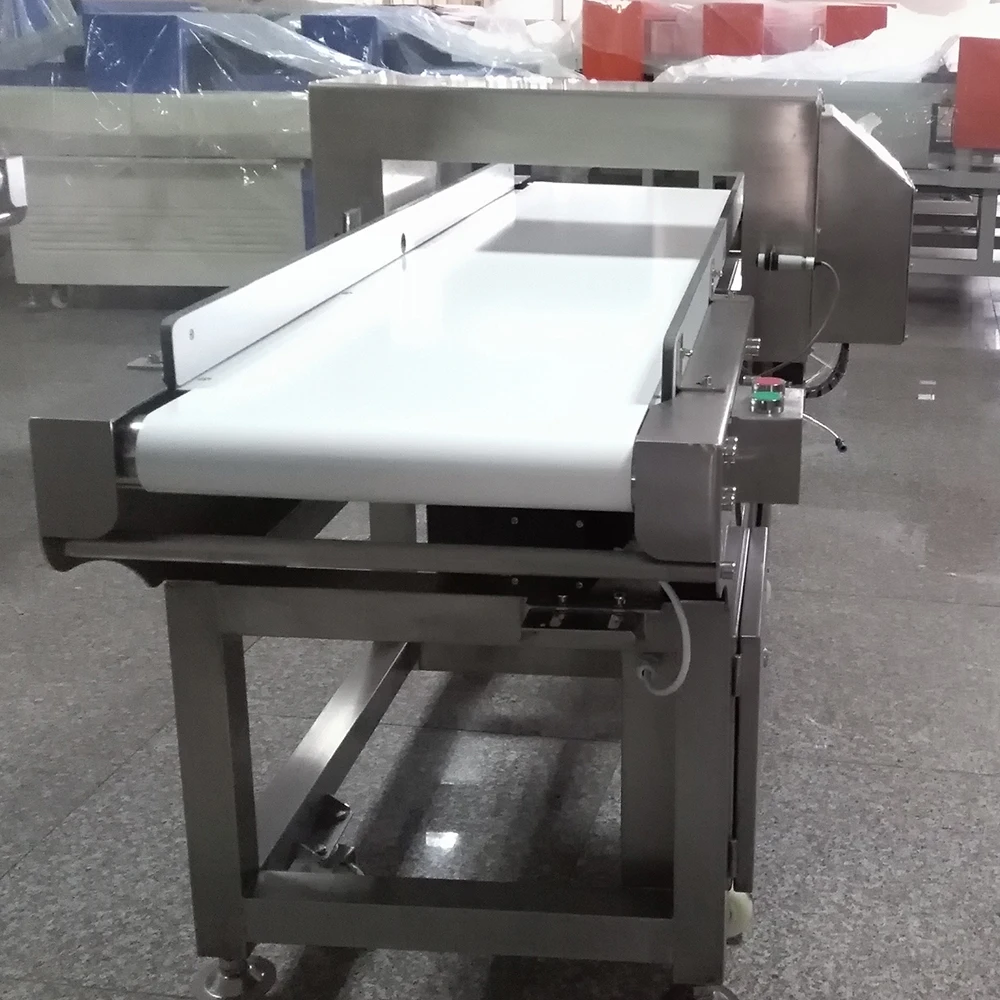 Metaldetector for ice cream vegetable cutting machine wood chipper with conveyor