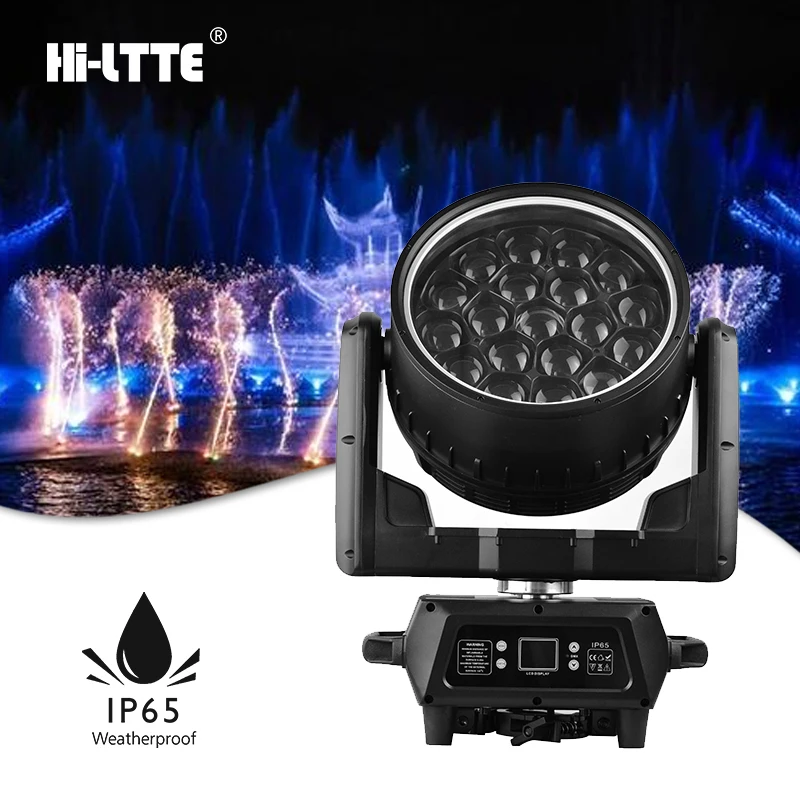 Led RGBW IP65 19*40W 4in1 moving head DMX light night club DJ Stage bee eye moving head 19*40w led wash light