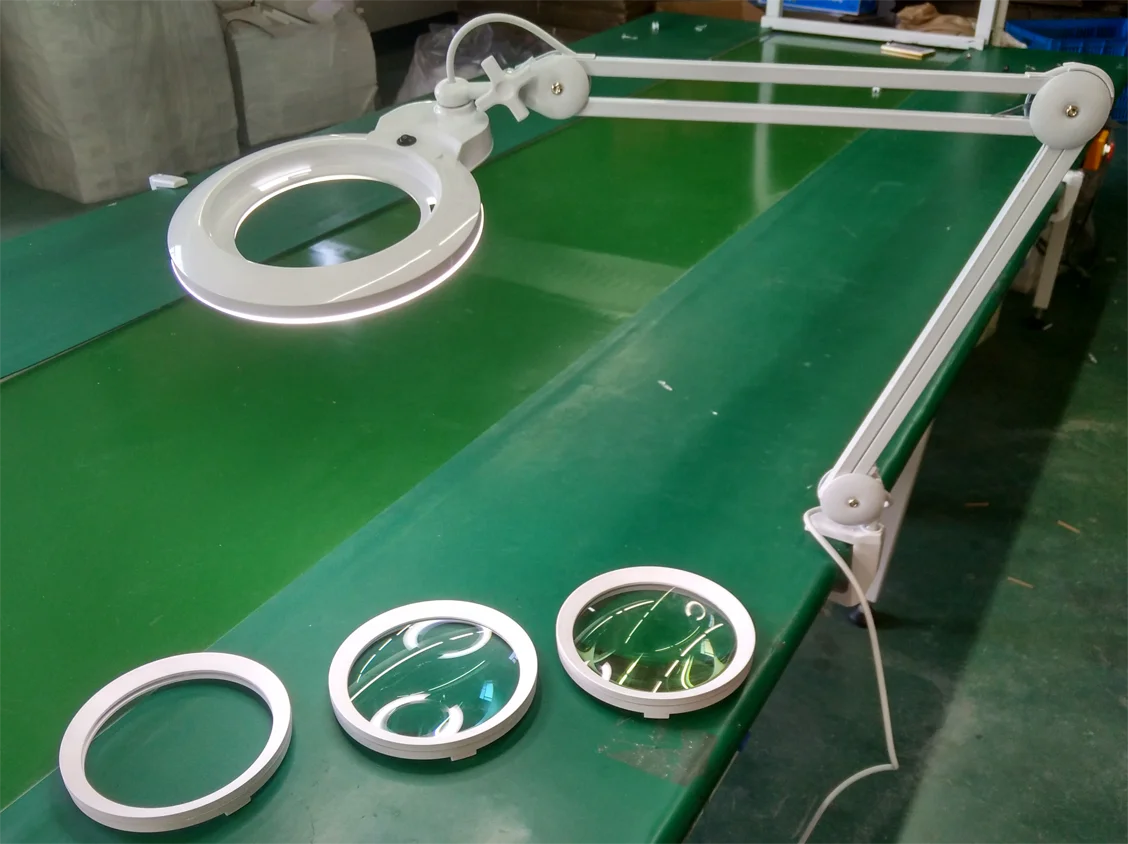 Лупа для наращивания ресниц для салона красоты, инструмент для татуировок и ухода за лицом, черная светодиодная лупа, увеличительная лампа