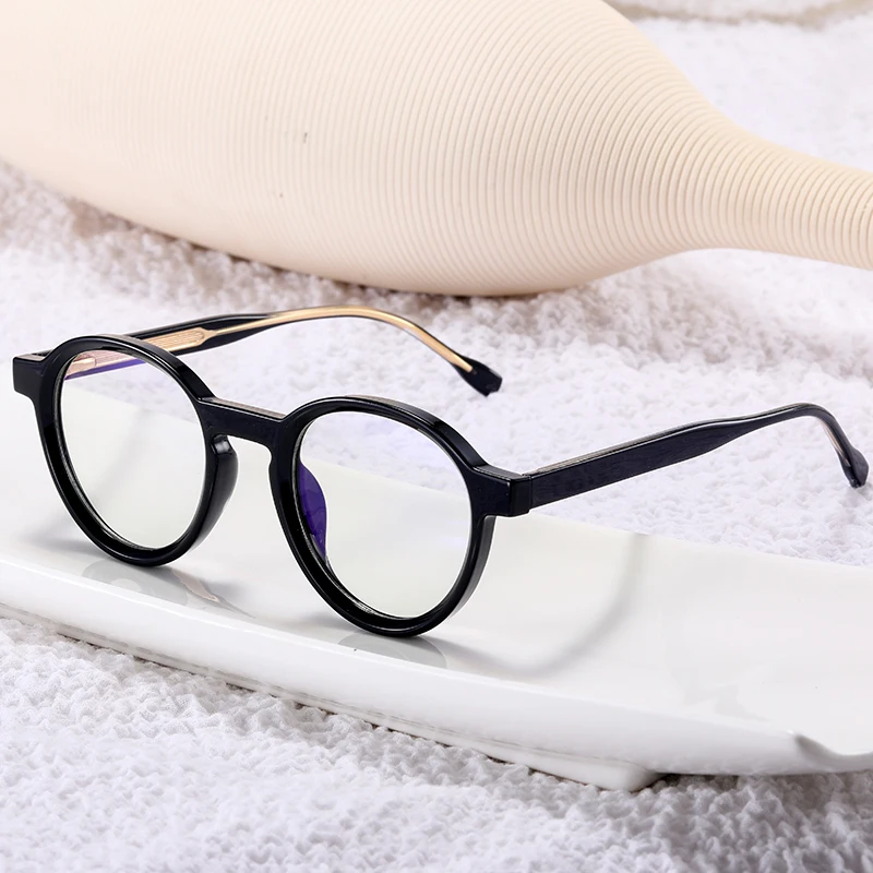MS 97715 2024 New TR90 Cute Round Frame Glasses Anti-Blue Light Fashion Temperament Optical Glasses Optical Manufacturer