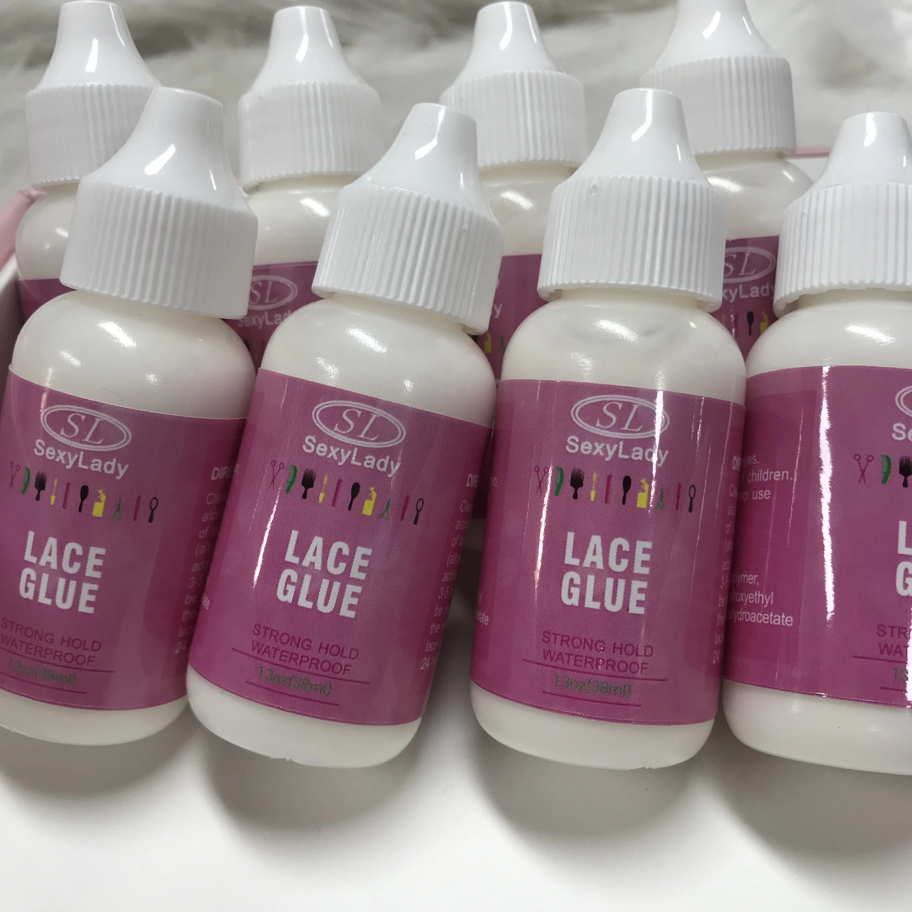 free logo Lace Glue Hold Waterproof  Extreme Hold Wig Adhesive Lace Wig Glue emover