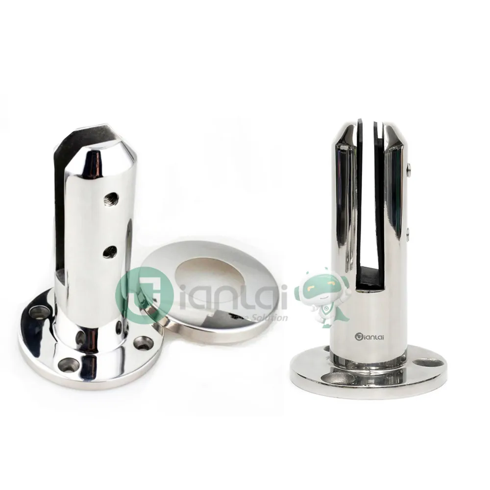 Glass Railing Fittings Round Reliable Stainless Steel Spigots Post for Glass Balustrade