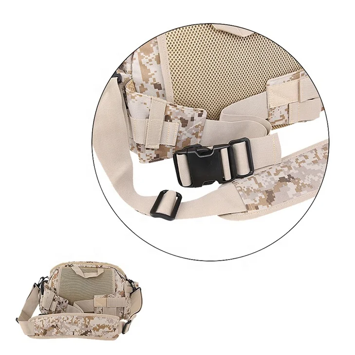 Double Safe custom Waterproof Waist Chest Bag Outdoor Hiking Fishing Tool Tactical Fanny Bags Pack For Unisex