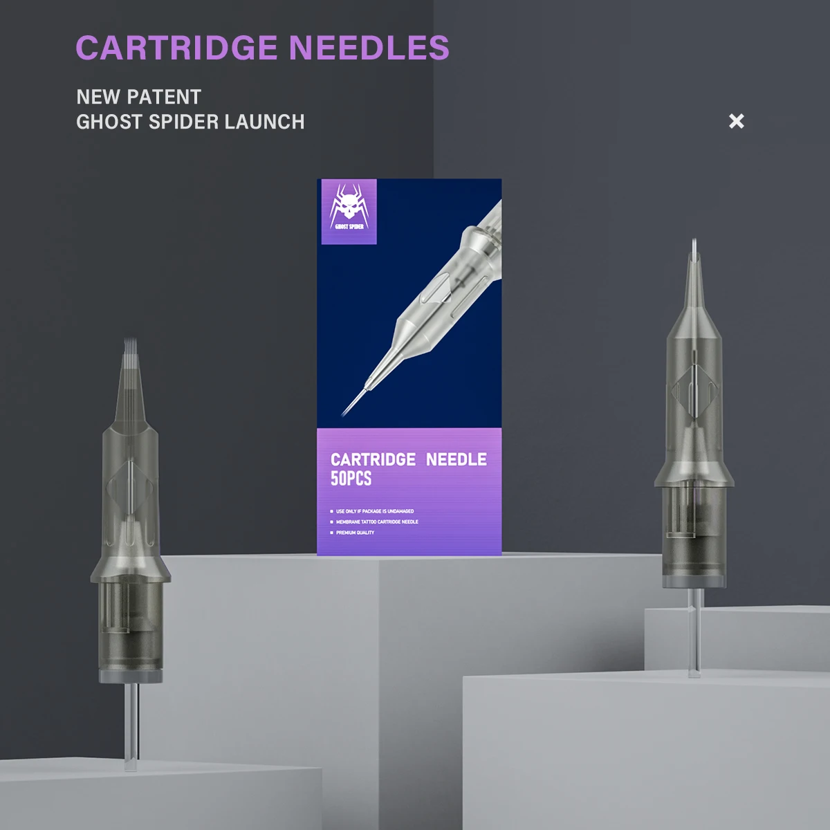50pcs GHOST SPIDER tattoo needle 3rl Professional disposable cartridge tattoo needles for Body Art