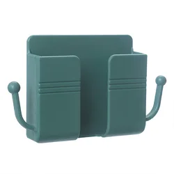 NEW Wall Mounted Organizer Storage Box Remote Control Mounted Mobile Phone Plug Wall Holder Charging Multifunction Holder Stand