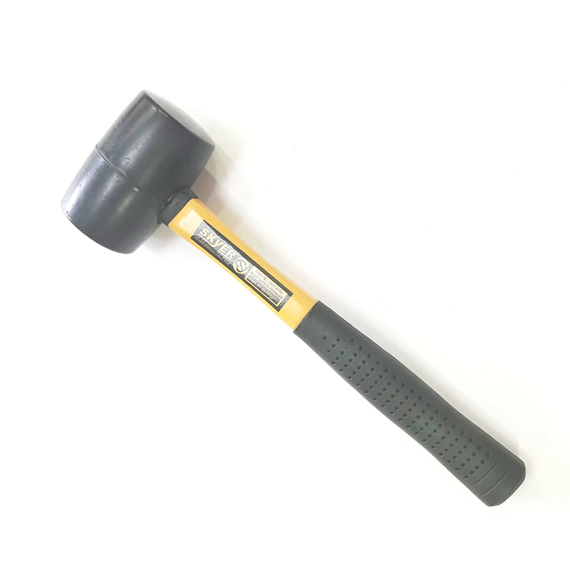 16oz  skyer brand   wooden handle white rubber mallet hammer
