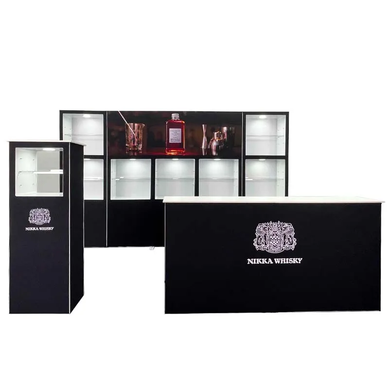 Modular SEG pop up booth with counter and  Podium 3h trade show booth exhibition booth stand