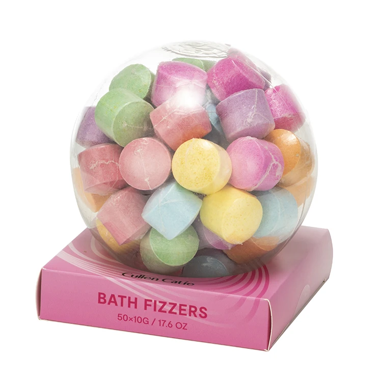Bath and body care hotel spa bath salts  gift set foot spa salt  melting in water bath bombs fizzers gift set paper box
