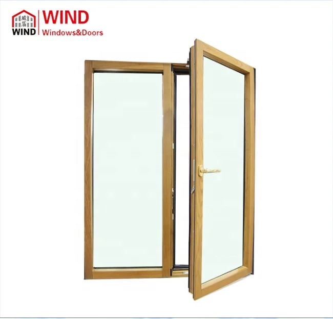 Европейский дизайн тонкий каркас с алюминиевой облицовкой Тройное стекло наклоном и поворотом окна дома
