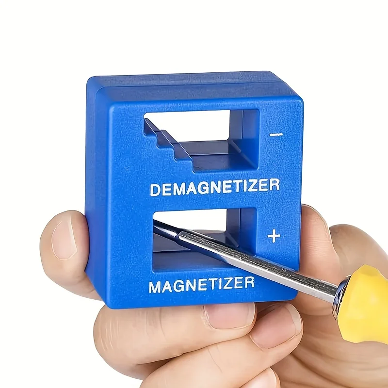 2-in-1 Powerful Magnetizer & Demagnetizer Quick Porcelain Tool with Double Screwdriver for Home & Professional Use