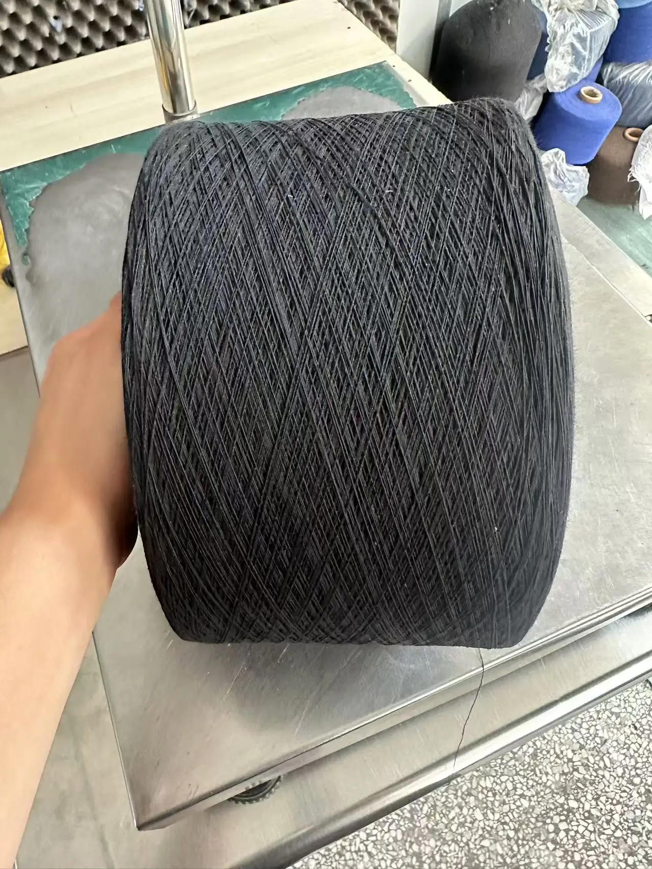 Competitive Price Black 20s/1 30s/1 16s/1 OE Blended Yarn Cotton Polyester Recycled Socks Yarn