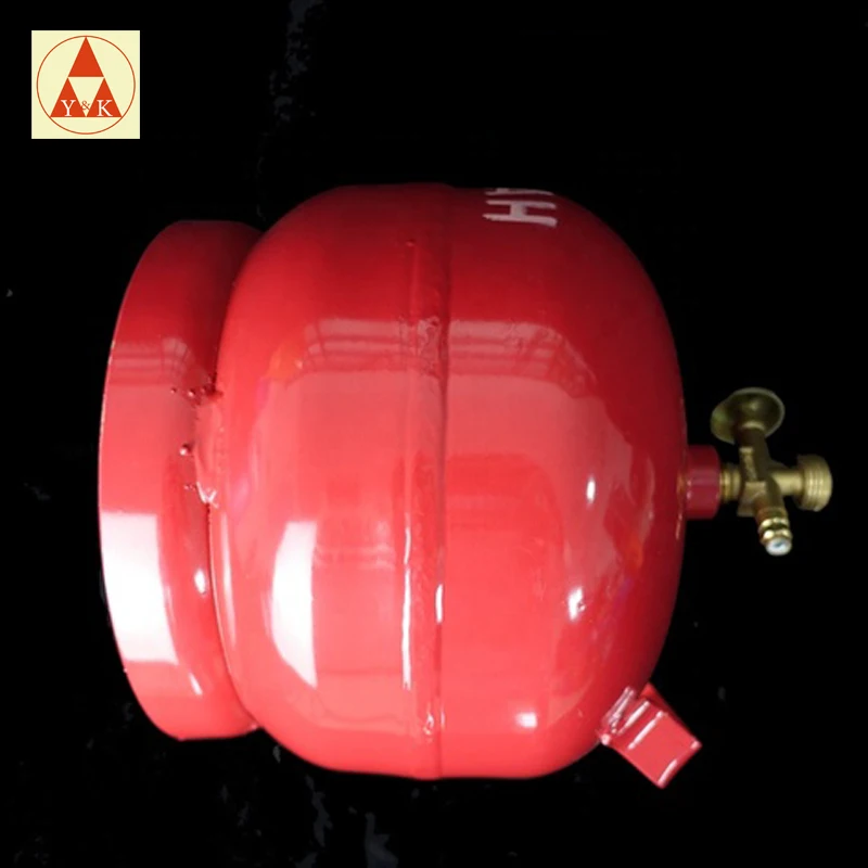 Red Ukraine Russia Cheap Cooking Gas Cylinders 2kg Industrial Gas Cylinder for Camping BBQ