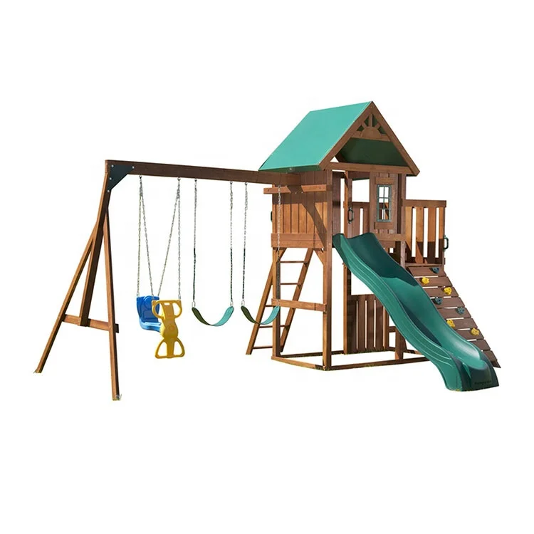 Used garden Multifunction Safety Outdoor Playground Swings And Slides