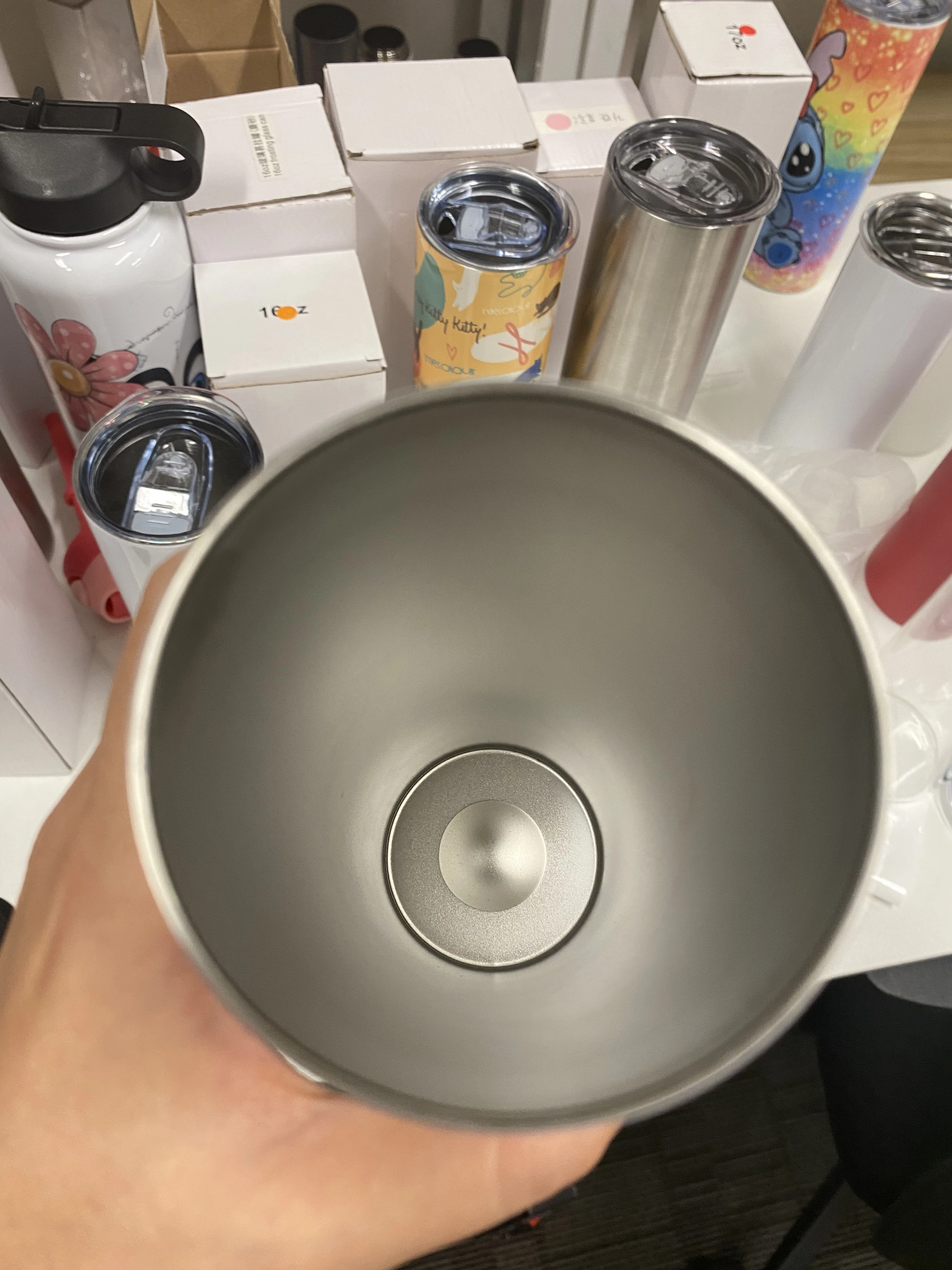 Straight Skinny Sublimation Blanks Tumblers Cups Stainless Steel with Straw and Rubber Bottom US Warehouse Stock White 20oz Mugs