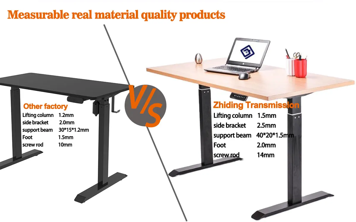 Height adjustable portable desk electronic executive desk standing sitting sturdy height adjustable electric standing desk