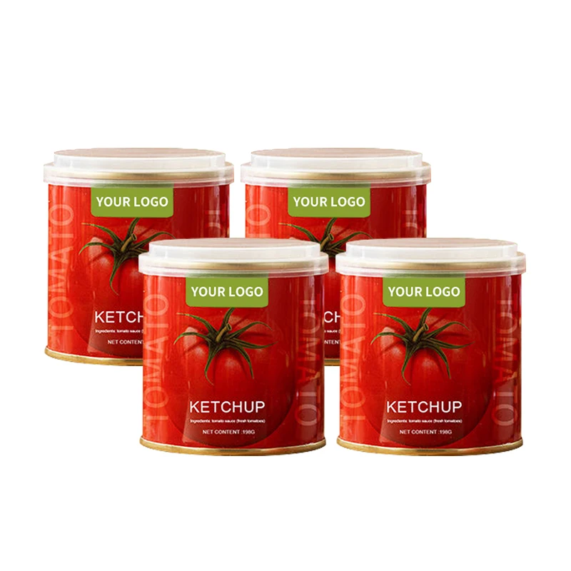 Organic Wholesale Easy Open Canned Concentrate 100% Purity 70g 210g 400g 2.2kg 28%-30% Oman Standards Tomato Paste Price