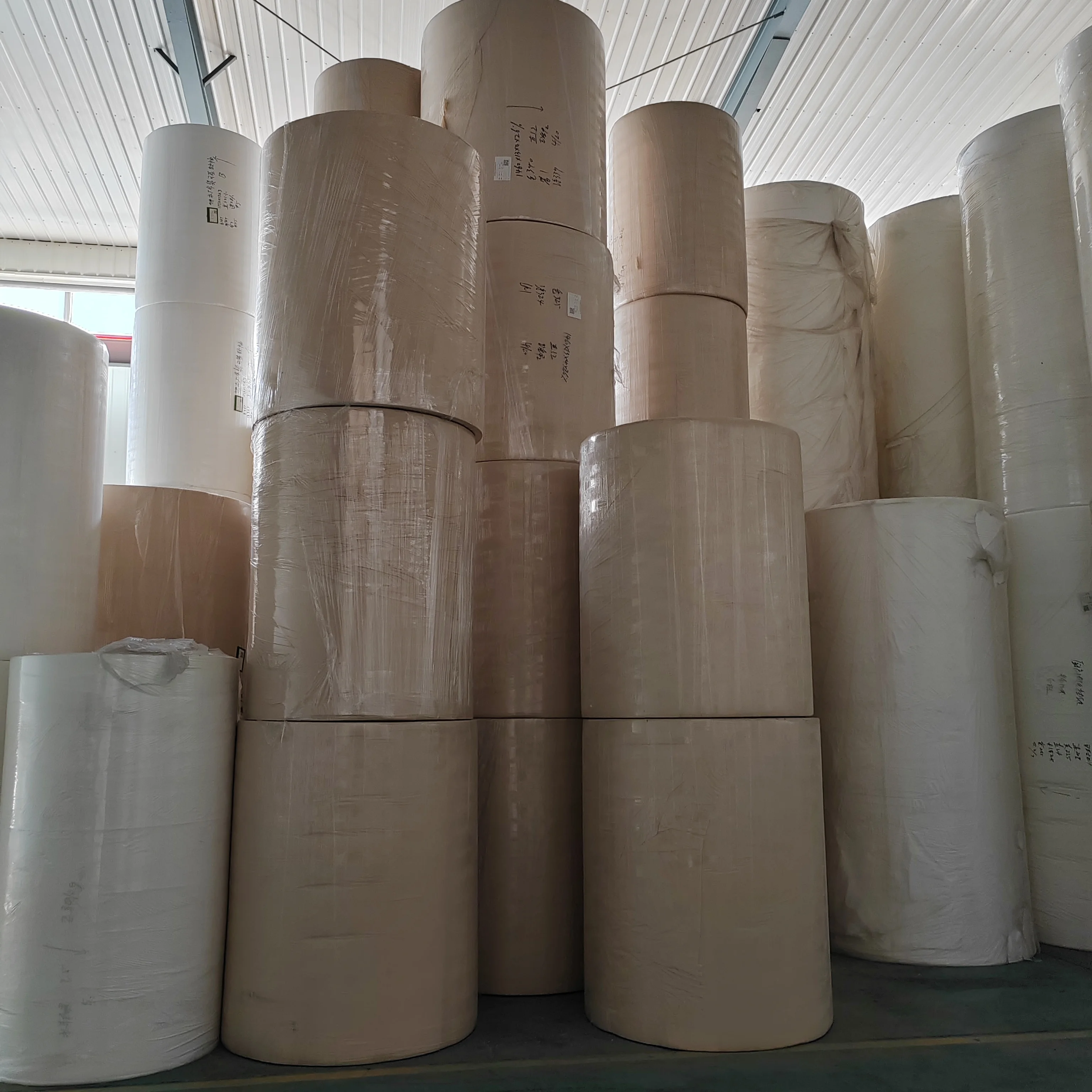 OEM Jumbo Tissue Roll Toilet Paper Bamboo Pulp Jumbo Roll Raw Material Jumbo Mother Roll Toilet Paper