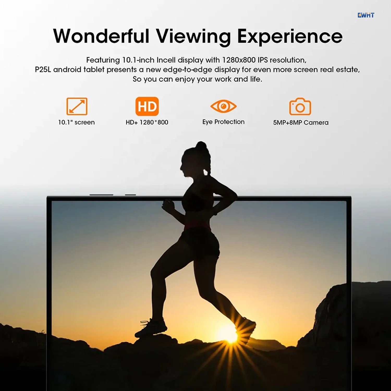 EXW 10.1 Inch Android 14 Tablet PC Hot Selling with 12GB 128GB Storage 2.0GHz CPU Keyboard Mouse Passive Pen Leather Case