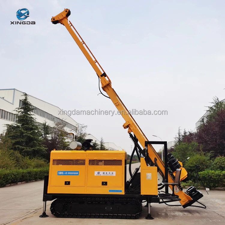 XDX-4 Multi-functional Full Hydraulic Core Diamond Drilling Rig for Sale Pumping Machine Yellow gold soil sample Test Machine