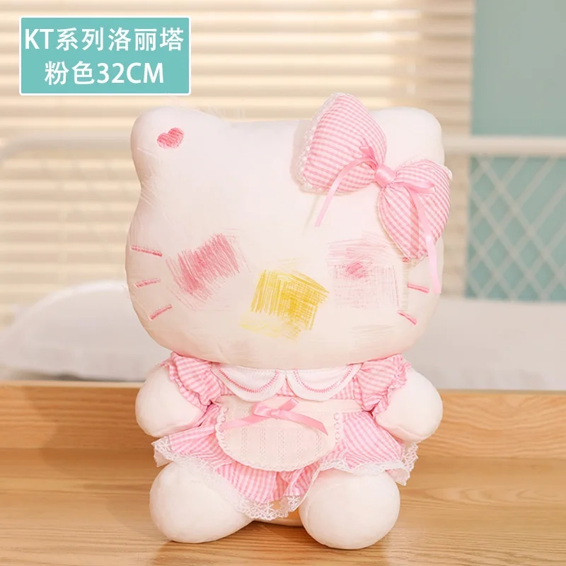 Высококачественная оригинальная плюшевая игрушка Sanri розовое животное Hello KT Cat Kitty Рождественский подарок на День Святого Валентина Игрушки для девочек ребенок