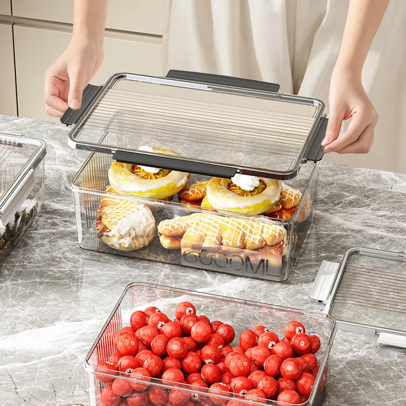 Ugg Refrigerator Organizer Food Grade Storage Box Kitchen Frozen Vegetable Dumpling Sealed Storage Boxes