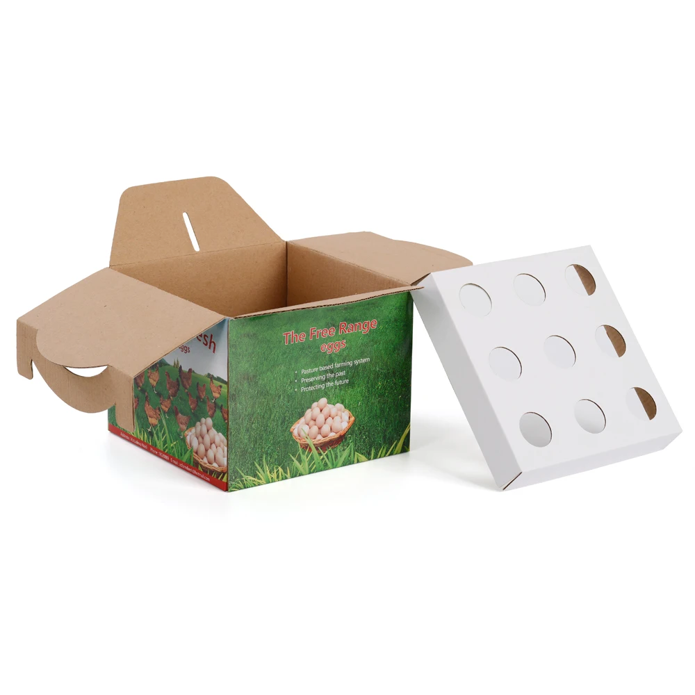 Custom Paper Chicken Egg Carton Packing Box Egg Box Packaging