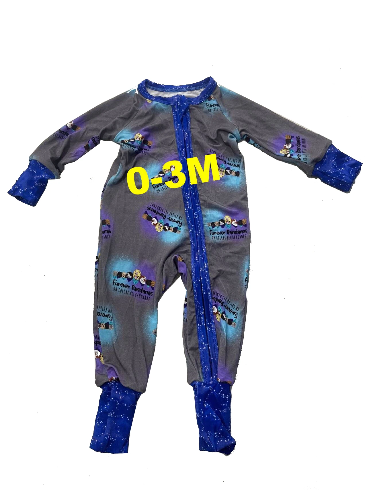 Qingli Unisex Bamboo Pajamas 0-3M RTS ODM Supply wholesale comfortable Colorful Zipper Bamboo Fiber Zippy