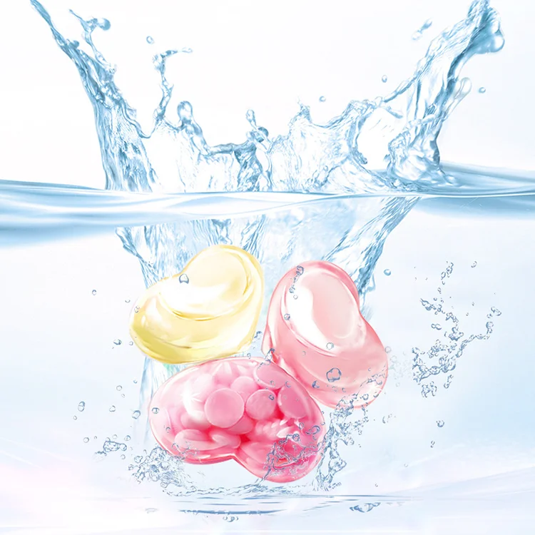 New Design Pva Water Soluble Film Liquid Laundry Detergent Capsule Pods 3 In 1 Washing Detergent Laundry Pods