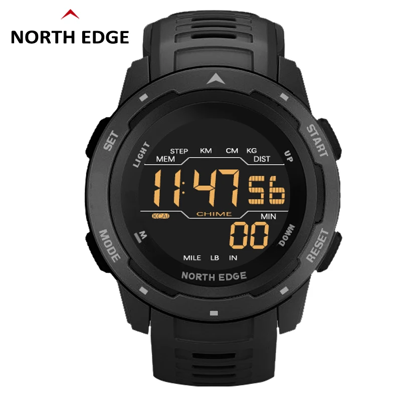 North Edge 2020 New Model Outdoor Pedometer Digital Smartwatch Multi-function Waterproof Student Sports Watch