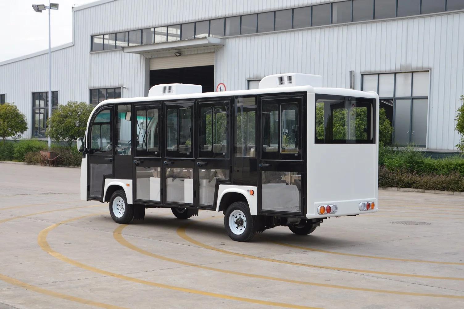Hot selling 14 passenger electric sightseeing bus with double A/C