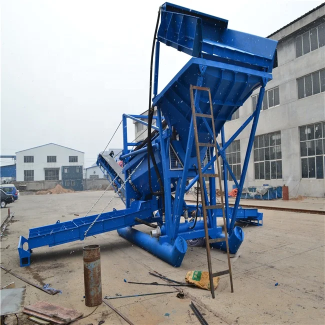 70-100 ton/h gold trommel wash plant mining sand mining with clay