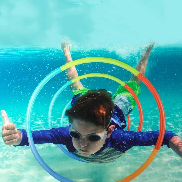 Underwater Swim Pool Diving Toys Summer Swimming Dive Toy Sets Water Rings Torpedo For Kids