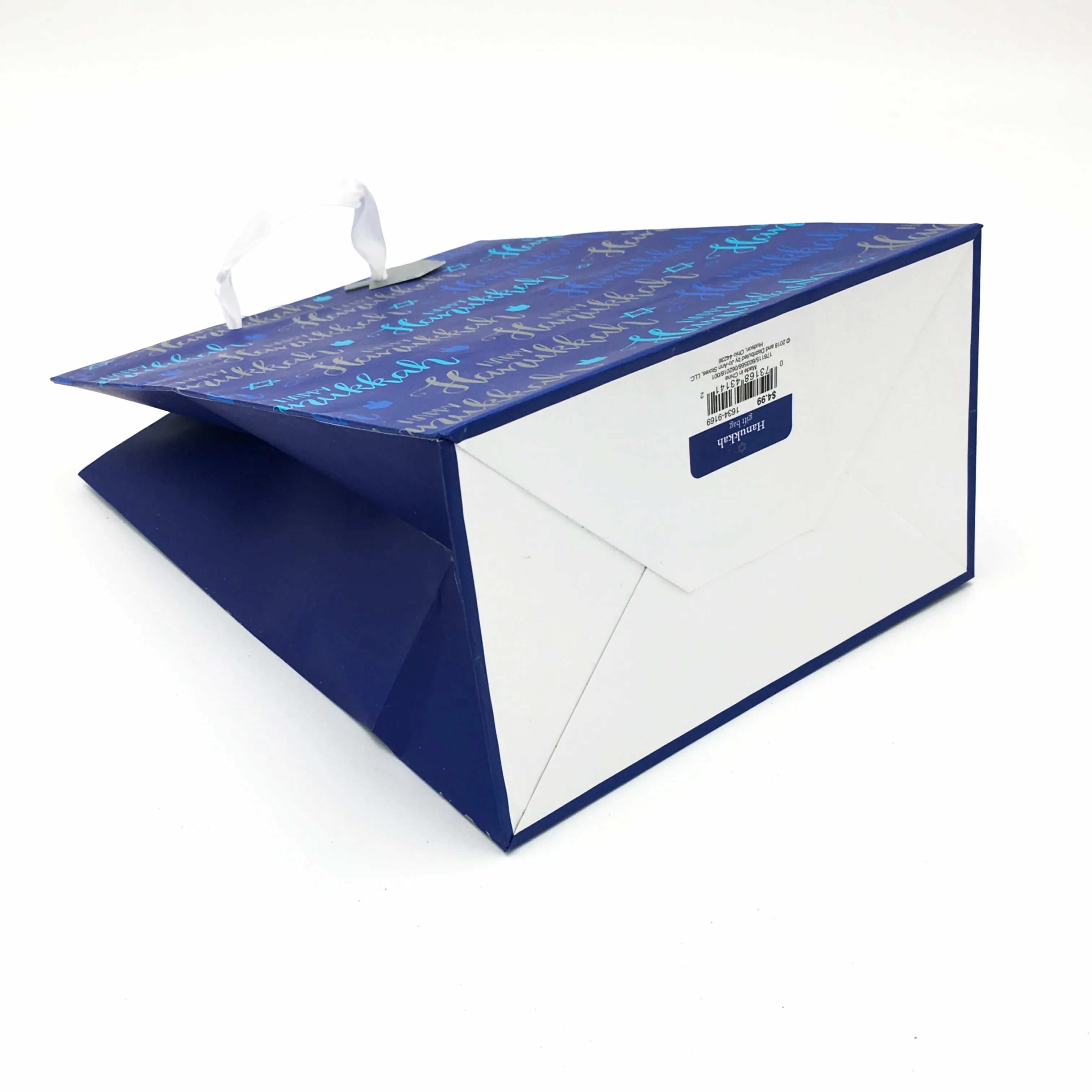 Promotion wholesale custom merry Christmas matt lamination/ logo embossing gift paper bag