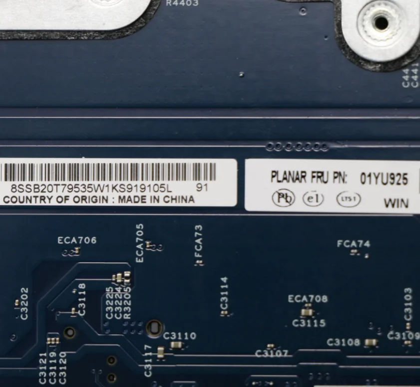 01YU925 01YU659  Motherboard  For Lenovo ThinkPad P1 SYSTEM BOARDS i7-8750H N18P-Q1