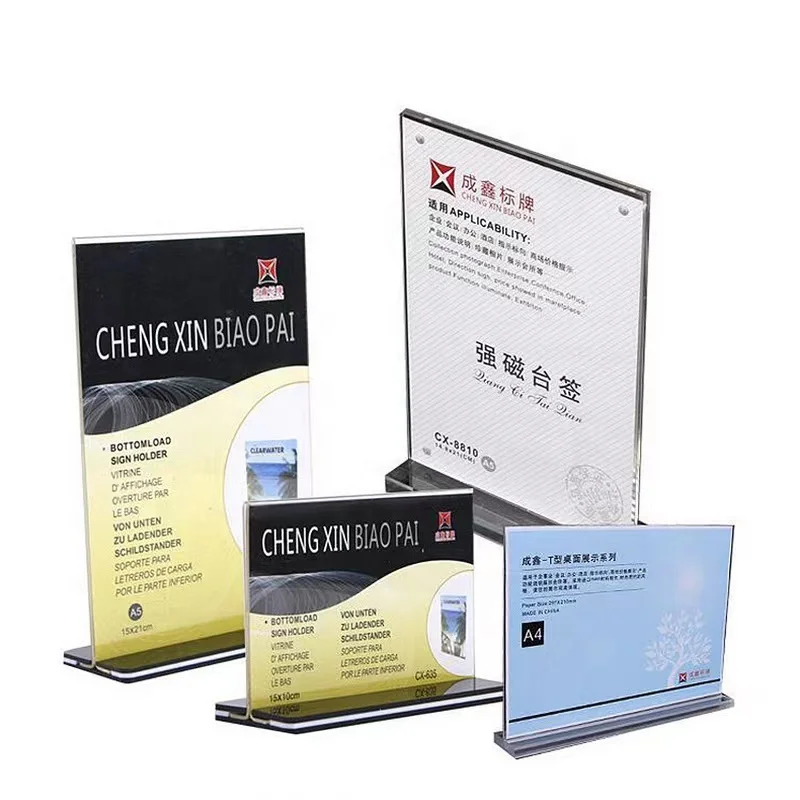 Clear Acrylic A4 size paper stand