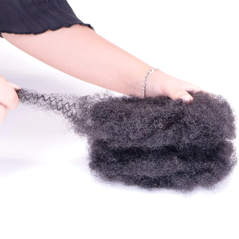 Jiffy Hair 30g afro kinky human crochet hair bulk for dreadlocks for sale