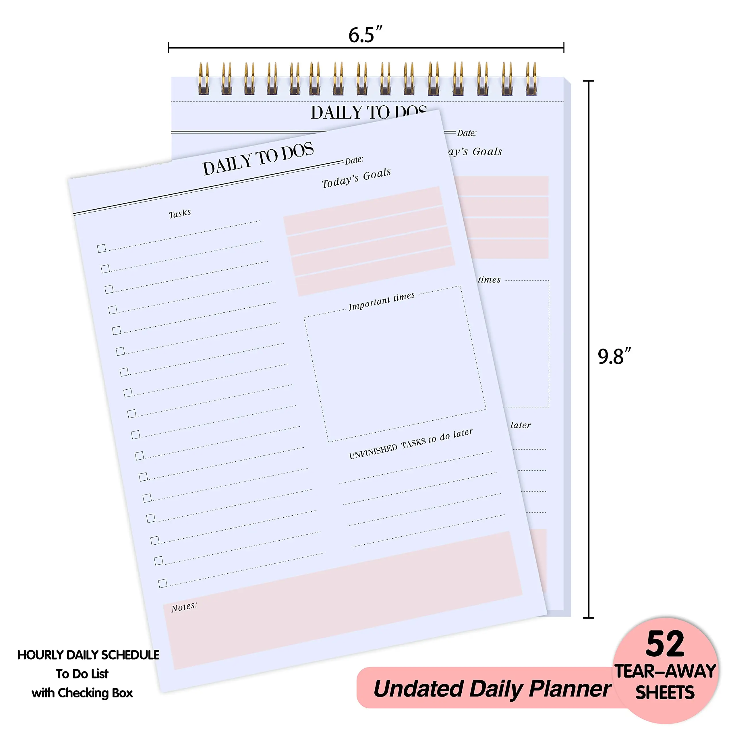 Wholesale  hot sale  low price printing daily planner custom to do list notepad