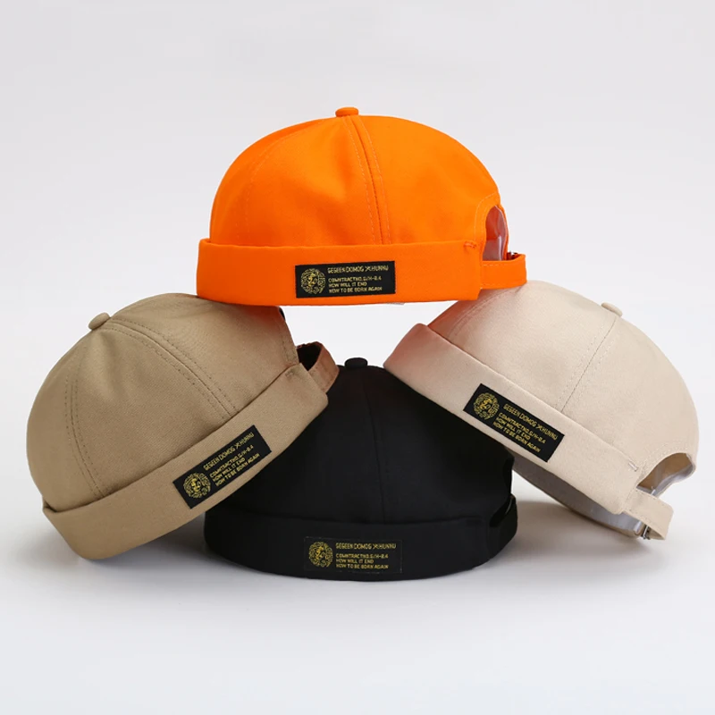 direct manufacture custom design no visor skull baseball hat brimless cap baseball