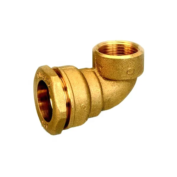 
DIN8076 Standard Brass Compression Fitting for HDPE or PVC Pipe 