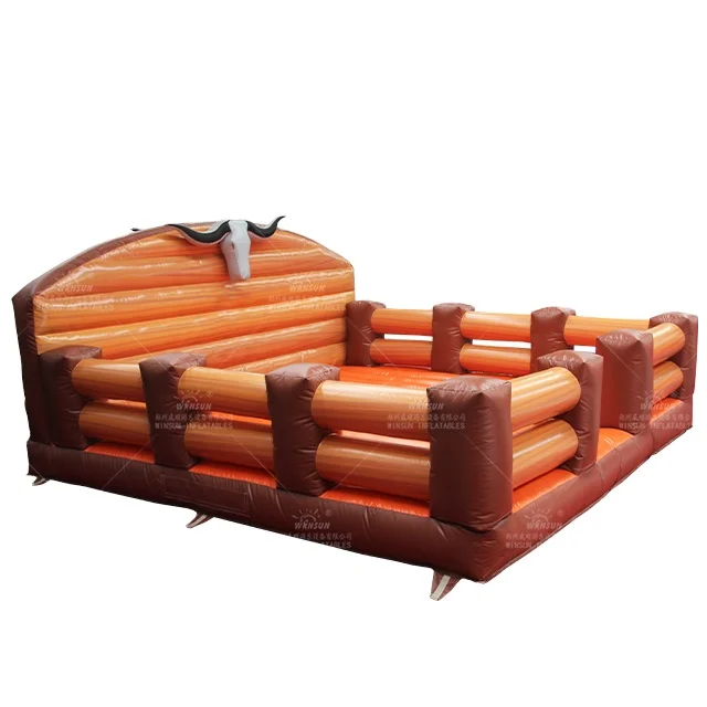 WINSUN High quality inflatable mechanical redeo ride games outdoor playground sports games Cheap Mechanical Bull Rodeo  Bull