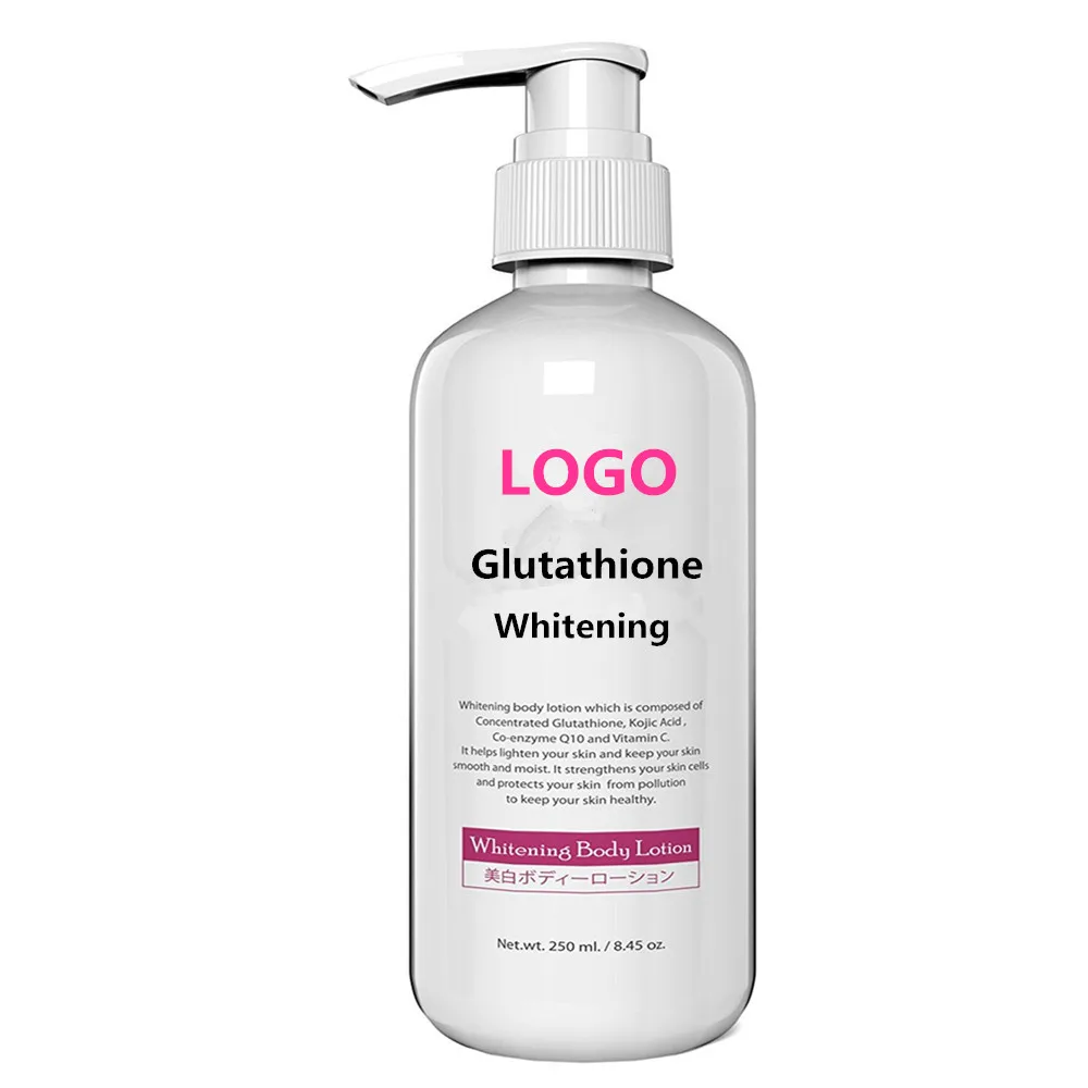 Private Label Wholesale Best Skin Whitening Repair Glutathione Body Lotion for Women