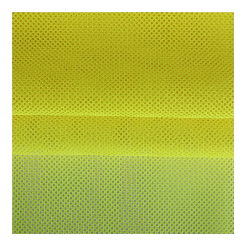 
Professional custom 100% polyester knitted fabric 3*1 mesh fabric for reflective vest 
